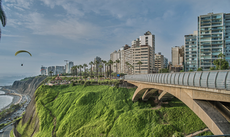 Lima Green Coast Afternoon, Miraflores District, Lima City - Atelier South America