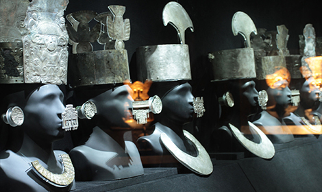 Silver Chimu Crowns, Larco Herrera MUseum, Lima City - Atelier South America