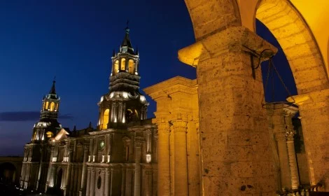 D3 Arequipa's Cathedral by Night - Atelier South America